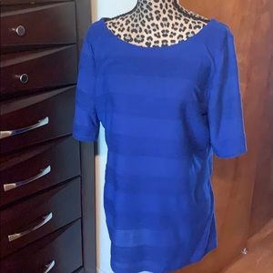 Royal blue boatneck top